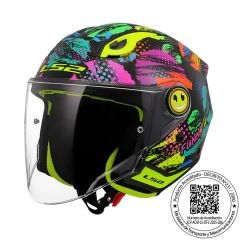 CASCO NIÑO LS2 OF622 FUNNY II JOY NEGRO