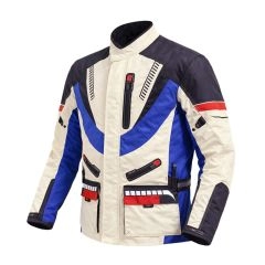CHAQUETA ATROX TECH-3  LARGA BLANCA AZUL ROJO