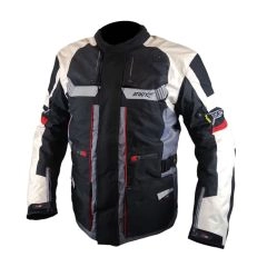 CHAQUETA ATROX TECH-2  NEGRA GRIS ROJA