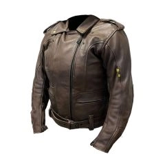 CHAQUETA ATROX 1178 CUERO MUJER CAFE