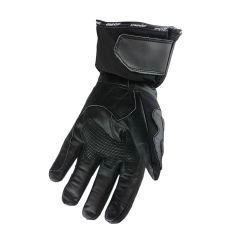GUANTE ATROX TORINO  CUERO Y TEXTIL NEGRO 