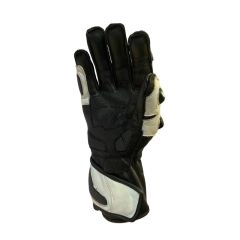 GUANTE VITESE GP46 LARGO CUERO NEGRO BLANCO