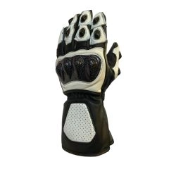 GUANTE VITESE GP46 LARGO CUERO NEGRO BLANCO