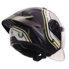 CASCO ABIERTO LS2 OF616 AIRFLOW II COURSE AZUL BLANCO