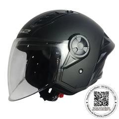 CASCO ABIERTO LS2 OF616 AIRFLOW II NEGRO MATE