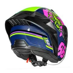 CASCO ABIERTO LS2 OF616 AIRFLOW II STING AZUL ROSA