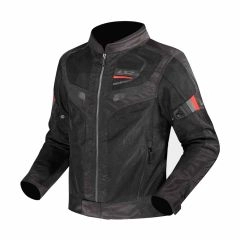 CHAQUETA LS2 GARDA AIR NEGRA ROJA