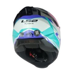CASCO LS2 FF802 FLASH II IMPACT BLANCO ROSA CELESTE
