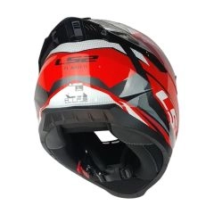 CASCO LS2 FF802 FLASH II IMPACT ROJO BLANCO