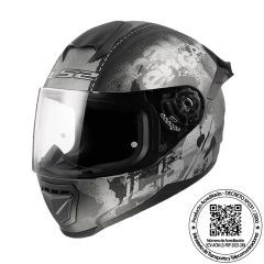 CASCO LS2 FF802 FLASH II POWER NEGRO SILVER