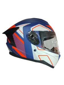CASCO GHB M-72 EXILIO BLANCO AZUL NARANJA MATTE