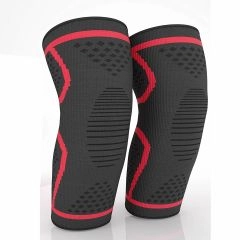 RODILLERA ELASTICADA NEGRA ROJA